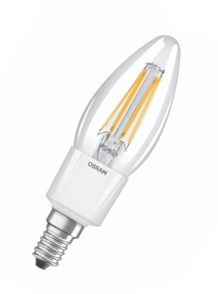 Osram Parathom Classic B LED Filament 5.5W/827 warmweiß 806lm klar E14