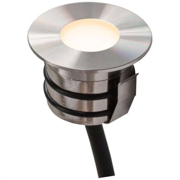 EVN LED Bodeneinbauleuchte Edelstahl Optik rund 45x33mm 0,6W 3000K 36lm >80° 12V IP65