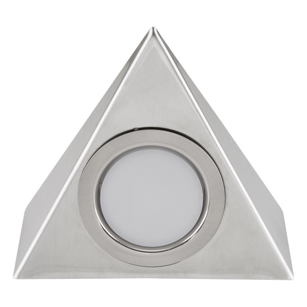 EVN Pyramide LED Leuchte 110x127x48mm 12V 2W 90lm 3000K IP20 >80° Edelstahl Optik