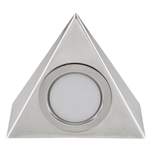 EVN LED Leuchte Edelstahl Optik Pyramide 110x127x48mm 2W 3000K 90lm >80° 12V IP20
