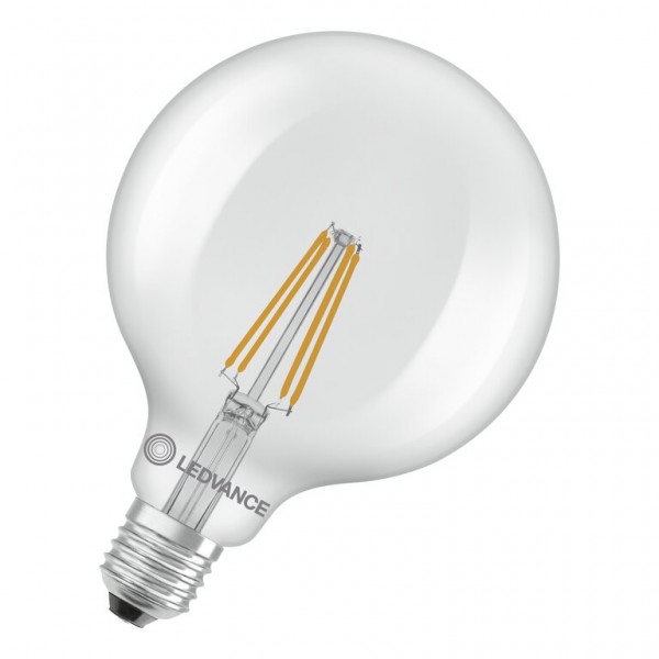 Osram / Ledvance Globe G125 LED Filament Performance 5.9-60W 827 warmweiß 806lm E27 klar 300° 220-240V
