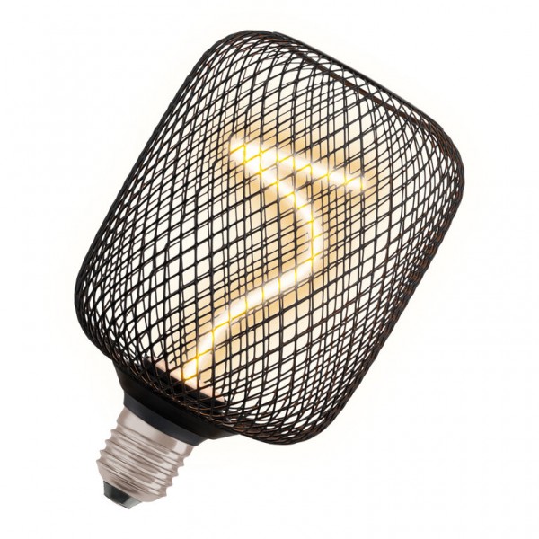 Osram / Ledvance Decor Square LED Filament Spiral 3.5-14W 818 extra warmweiß 130lm dimmbar E27 schwarz 320° 220-240V