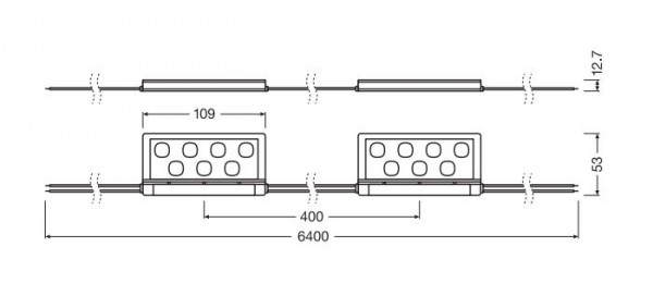 Osram LED BackLED DS Plus G3 BA-DS-PL 865 G3 24V 70W 9600lm 7,9M
