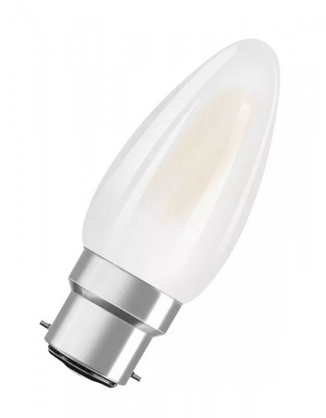 Osram Superstar Classic B35 LED Filament 4.8-40W/827 warmweiß 470lm dimmbar B22d matt 300°