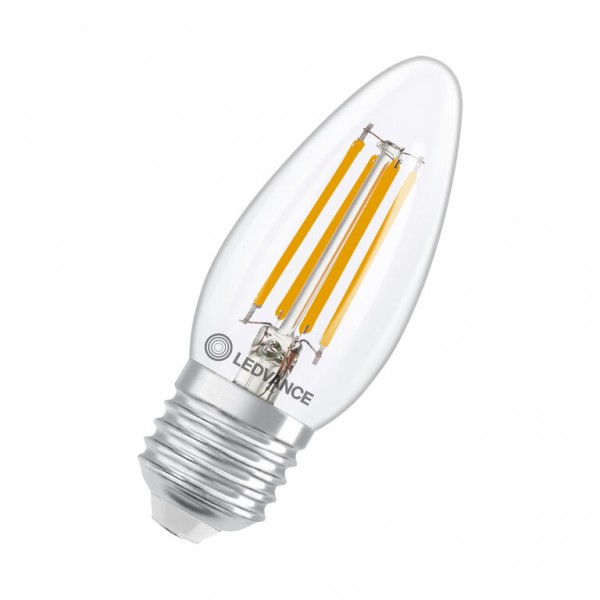 Osram / Ledvance Kerze B LED Filament Performance 3.4-40W 827 warmweiß 470lm dimmbar E27 klar 320° 220-240V