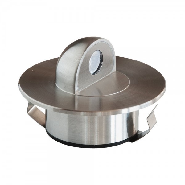 EVN LED Leuchte Edelstahl Optik rund 72x50mm 2,5W 3000K 84lm 21-40° 12V IP67
