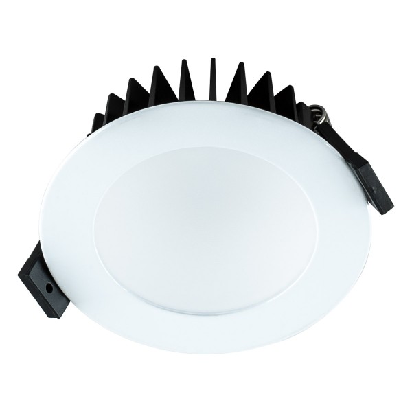 EVN runde LED Downlight 103x40mm 24V 8W 800 bis 850lm 2700-6500K IP44 >80° weiß