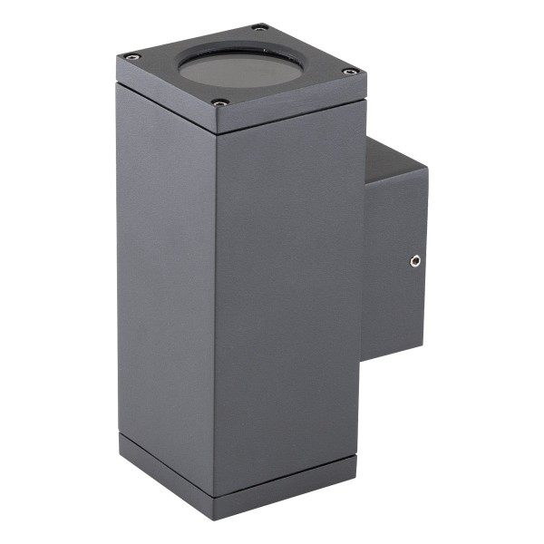 EVN 2-flammige Wandleuchte anthrazit rechteckig 155x63x96mm 220-240V IP54