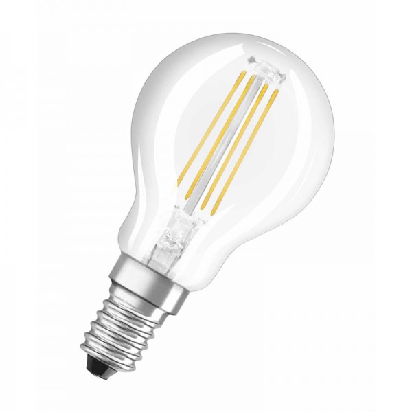 Osram Retrofit P45 LED Filament 4W/827 warmweiß 470lm klar E14