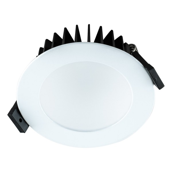 EVN LED Downlight weiß rund 103x40mm 15W 3000K 471 bis 850lm >80° 24V IP44