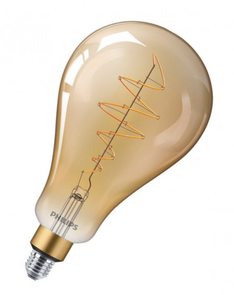 Philips LEDbulb Classic Giant A160 Filament 7W/818 extra warmweiß 470lm dimmbar gold E27