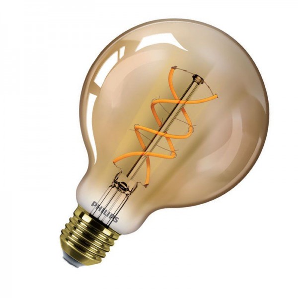 Philips LEDbulb Classic G93 Vintage Gold Filament 5W/820 warmweiß 250lm E27 klar