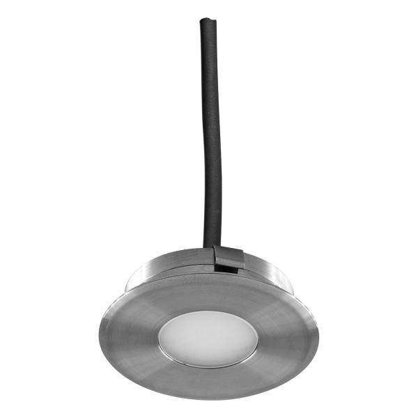 EVN LED Bodeneinbauleuchte Edelstahl Optik rund 45x15mm 0,6W 4000K >80° 12V IP67