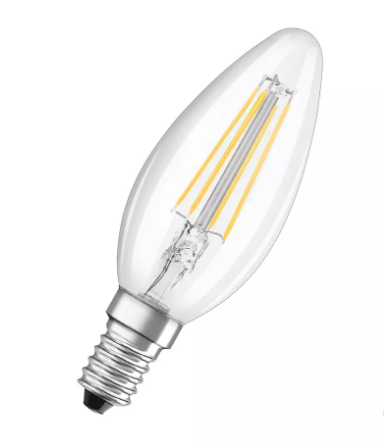 Osram Star Classic B35 LED Filament 5.5-60W/827 warmweiß 806lm E14 klar 300°