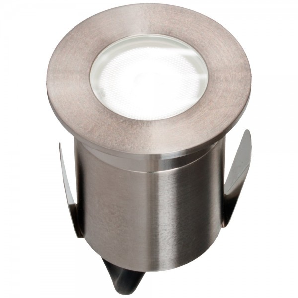 EVN LED Bodeneinbauleuchte Edelstahl Optik rund 63x73mm 2W 6000K 90lm 41-80° 220-240V IP65