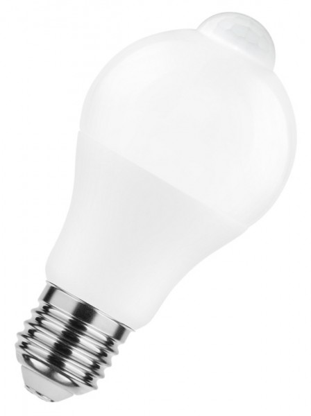 Modee Alu-Plastik Classic A SMD LED MotionSensor 8.8-60W 840 kaltweiß 806lm E27 matt 200° 1er Blister 220-240V