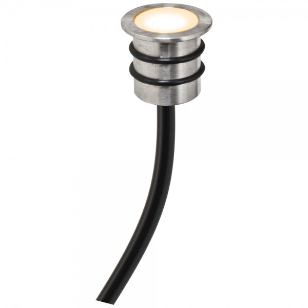 EVN LED Lichtpunkt Edelstahl Optik rund 18x15mm 0,2W 3000K >80° 12V IP68