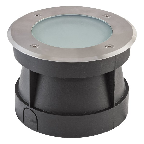 EVN LED Bodeneinbauleuchte Edelstahl Optik rund 180x125mm 12W 4000K 1047lm 41-80° 110-240V IP67