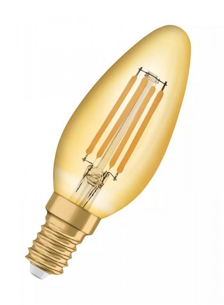 Osram Vintage 1906 Classic B35 LED Filament 4W/824 warmweiß 410lm gold E14
