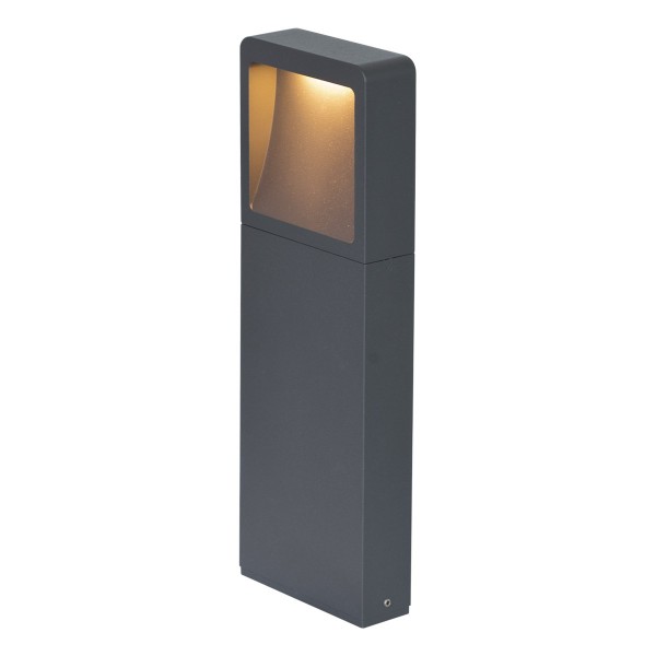 EVN LED Wegeleuchte anthrazit rechteckig 120x40x350mm 6W 3000K 218lm 41-80° 200-240V IP54