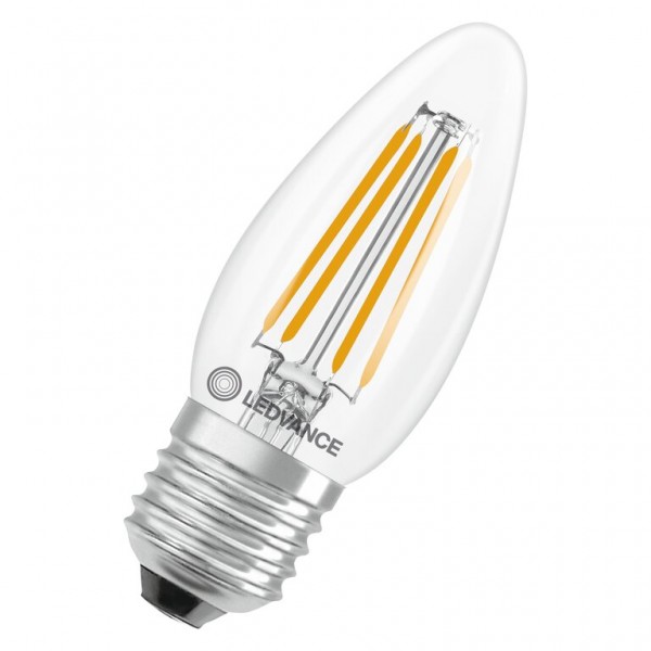 Osram / Ledvance Kerze B LED Filament Performance 3.4-40W 827 warmweiß 470lm E27 klar 300° 220-240V