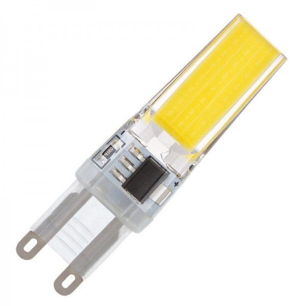 Modee LED COB Silikon Stiftsockellampe 3W/840 neutralweiß 330lm G9 klar