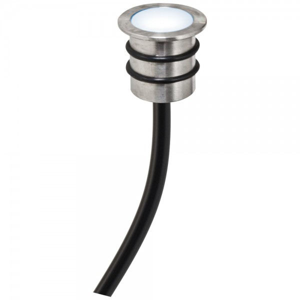 EVN LED Lichtpunkt Edelstahl Optik rund 18x15mm 0,2W 6000K >80° 12V IP68