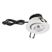 EVN Power-LED Leuchte weiß schwenkbar rund 83x48,5mm 6W 4000K 683lm 21-40° IP65 EVN Power-LED Leuchte weiß schwenkbar rund 83x48,5mm 6W 4000K 683lm 21-40° IP65