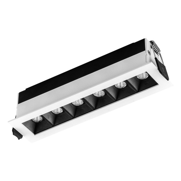 EVN rechteckige LED Leuchte 182x44x50mm 200-240V 10W 1000lm 3000K IP20 41-80° weiß