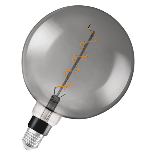 Osram LED Vintage 1906 Globe G200 Filament Smoke 5-12W/818 E27 110lm klar Warm Comfort Light 340° dimmbar