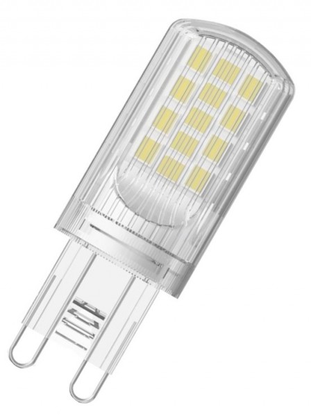 Modee Alu SMD LED 4.2-40W 840 kaltweiß 470lm G9 transparent 300° 1er Blister 220-240V