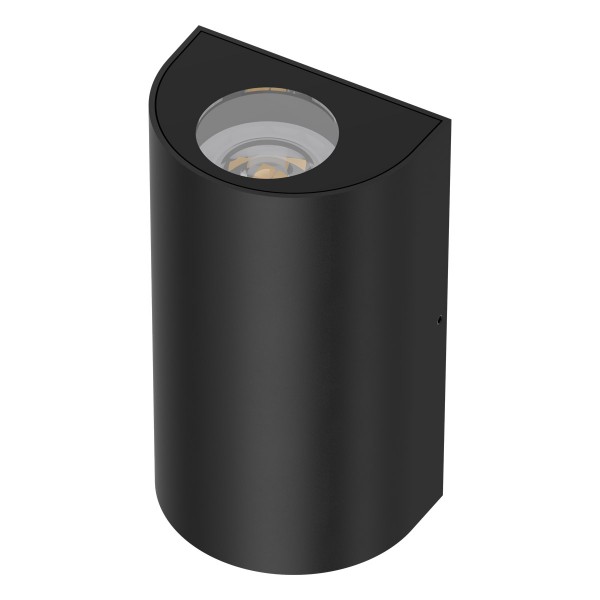 EVN 2-flammige Wandleuchte anthrazit halbrund 165x95x67mm 100-240V IP65