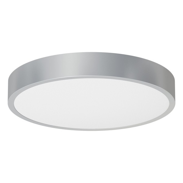 EVN LED Panel Edelstahl Optik rund 300x42mm 30W 4000K 2500lm >80° 220-240V IP20