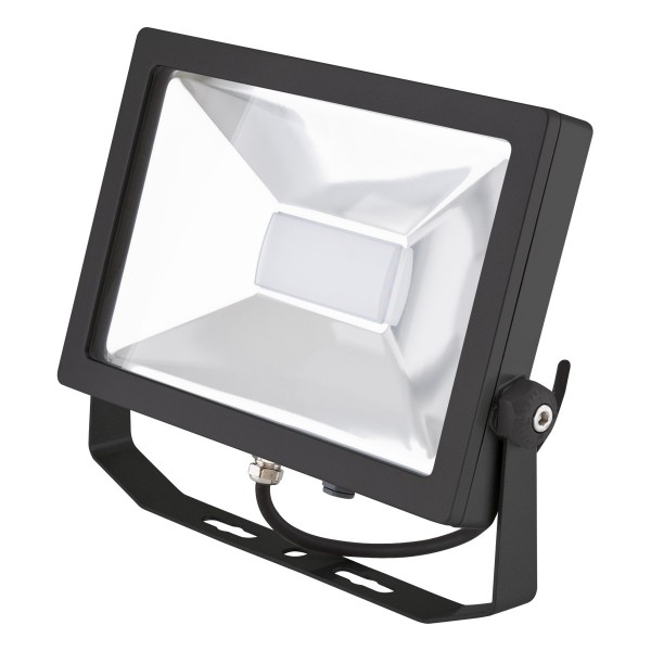EVN LED Strahler schwarz schwenkbar rechteckig 326x40x248mm 50W 5700K 4318lm >80° 220-240V IP65