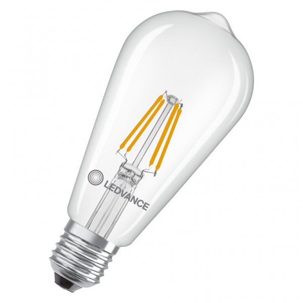 Osram / Ledvance Edison ST LED Filament Performance 3.4-40W 827 warmweiß 470lm E27 klar 300° 220-240V
