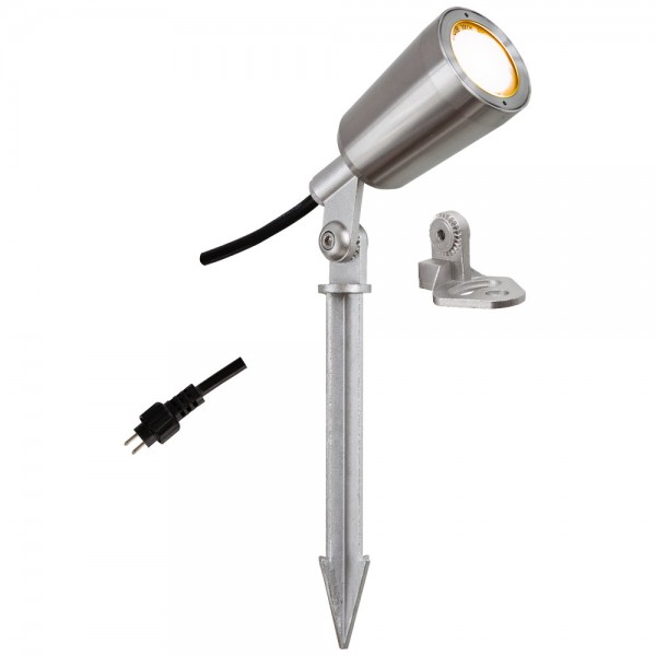 EVN Power-LED Spot Edelstahl Optik schwenkbar rund 56mm 6W 3000K 370lm 21-40° 12V IP68