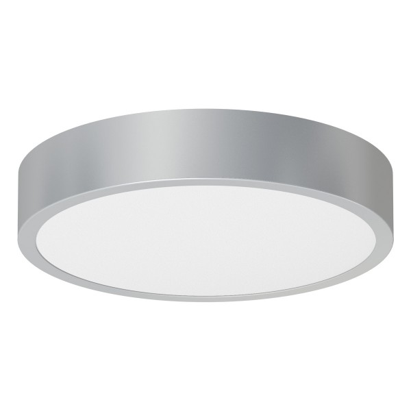 EVN LED Panel Edelstahl Optik rund 225x42mm 24W 4000K 2100lm >80° 220-240V IP20