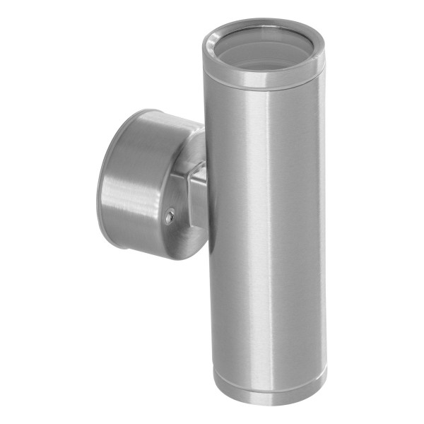 EVN 2-flammige Leuchte Edelstahl Optik rund 63x115mm 230V IP65