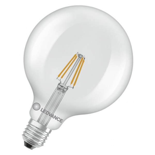 Osram / Ledvance Globe G125 LED Filament Performance 3.4-40W 827 warmweiß 470lm E27 klar 300° 220-240V