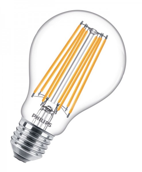 Philips CorePro LEDbulb Filament A67 17.5W/827 warmweiß 2452lm klar E27