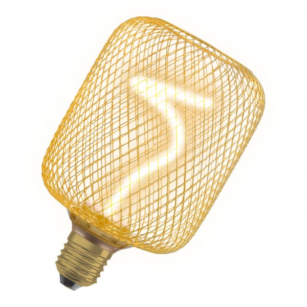 Osram / Ledvance Decor Square LED Filament Spiral 3.5-14W 818 extra warmweiß 170lm dimmbar E27 gold 320° 220-240V