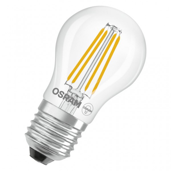 Osram / Ledvance Star Tropfen P LED Filament 3.4-40W 865 tageslichtweiß 470lm E27 klar 300° 220-240V