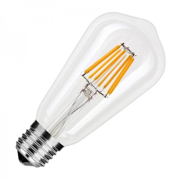 Modee LED Filament Birnenform ST64 8W/827 warmweiß 750lm E27 klar