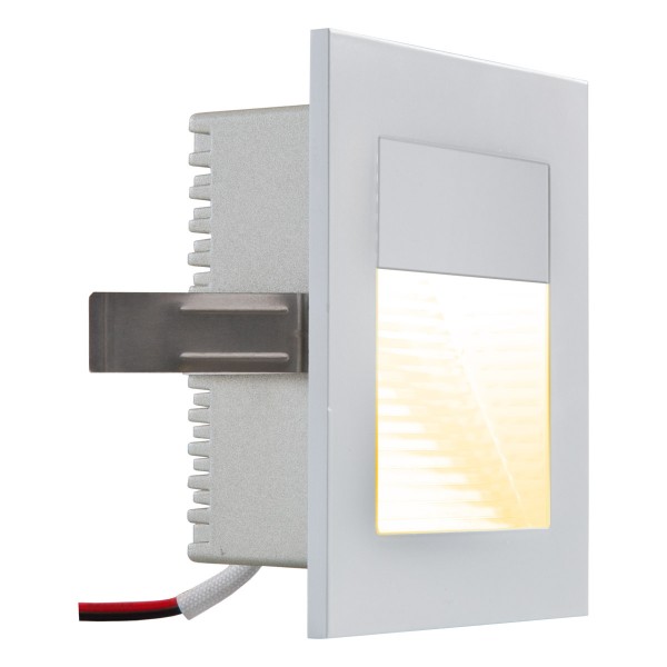 EVN Blendfreie viereckige LED Leuchte 90x90x41mm 100-240V 2,2W 150lm 3000K IP20 Silber