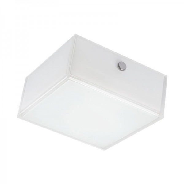 Osram Wand-/Deckenleuchte Lunive Quadro 8W/830 400lm warmweiß nicht dimmbar weiß IP20