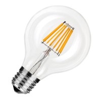 Modee LED Filament Globe G80 8-60W/827 E27 750lm klar echt warmweiß nicht dimmbar Ballform 360° ersetzt 60W Modee LED Filament Globe G80 8-60W/827 E27 750lm klar echt warmweiß nicht dimmbar Ballform 360° ersetzt 60W