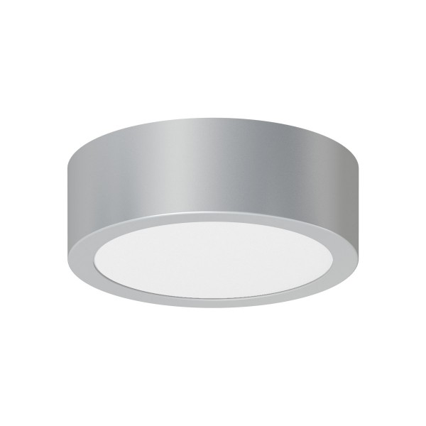 EVN LED Panel Edelstahl Optik rund 120x42mm 8W 3000K 630lm >80° 220-240V IP20