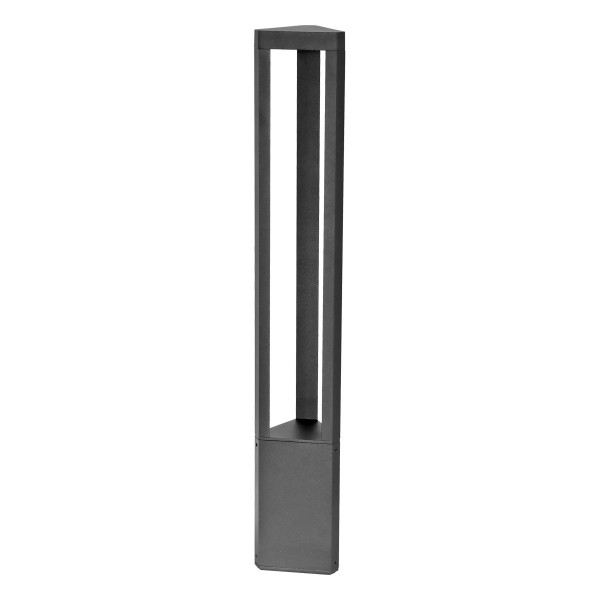 EVN LED Wegeleuchte anthrazit dreieckig 104x104x650mm 7W 3000K 481lm 41-80° 100-240V IP54