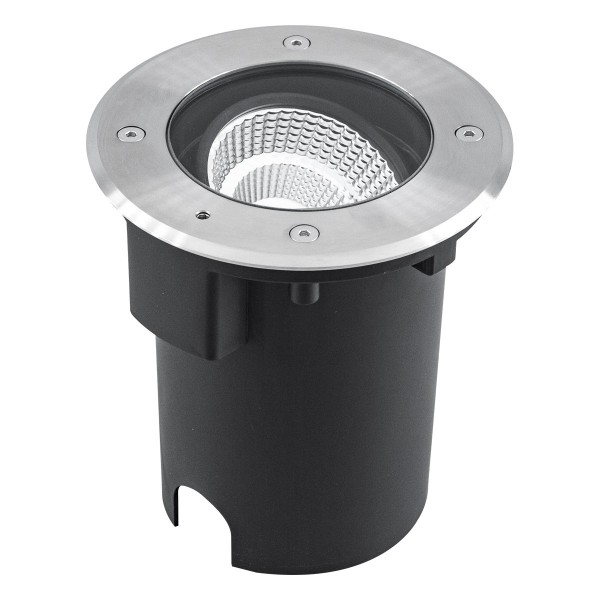 EVN LED Bodeneinbauleuchte Edelstahl Optik justierbar rund 180x152mm 15W 3000K 1063lm 41-80° 110-240V IP67