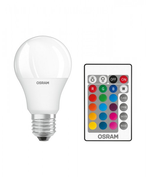 Osram / Ledvance LED Classic A matt 200° RGBW 9,4-60W/827 warmweiß 806lm E27 220-240V dimmbar